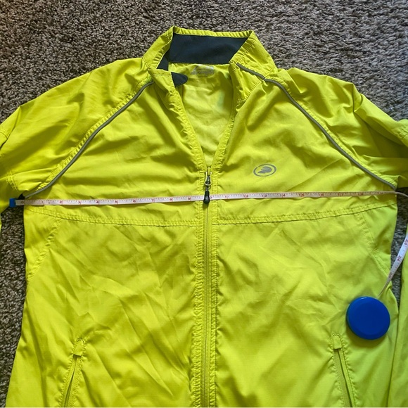 Performance Women's Medium Neon Yellow Bike Jacket Cycling Run Reflective Safety - Picture 4 of 9